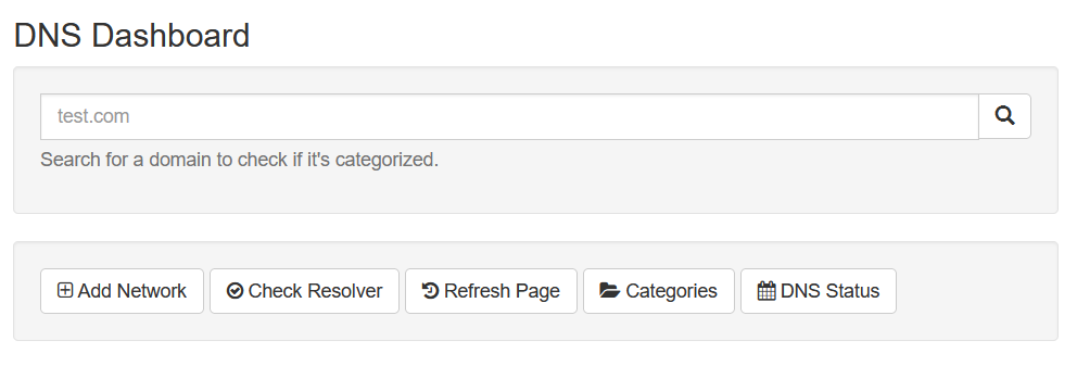 Domain search screenshot